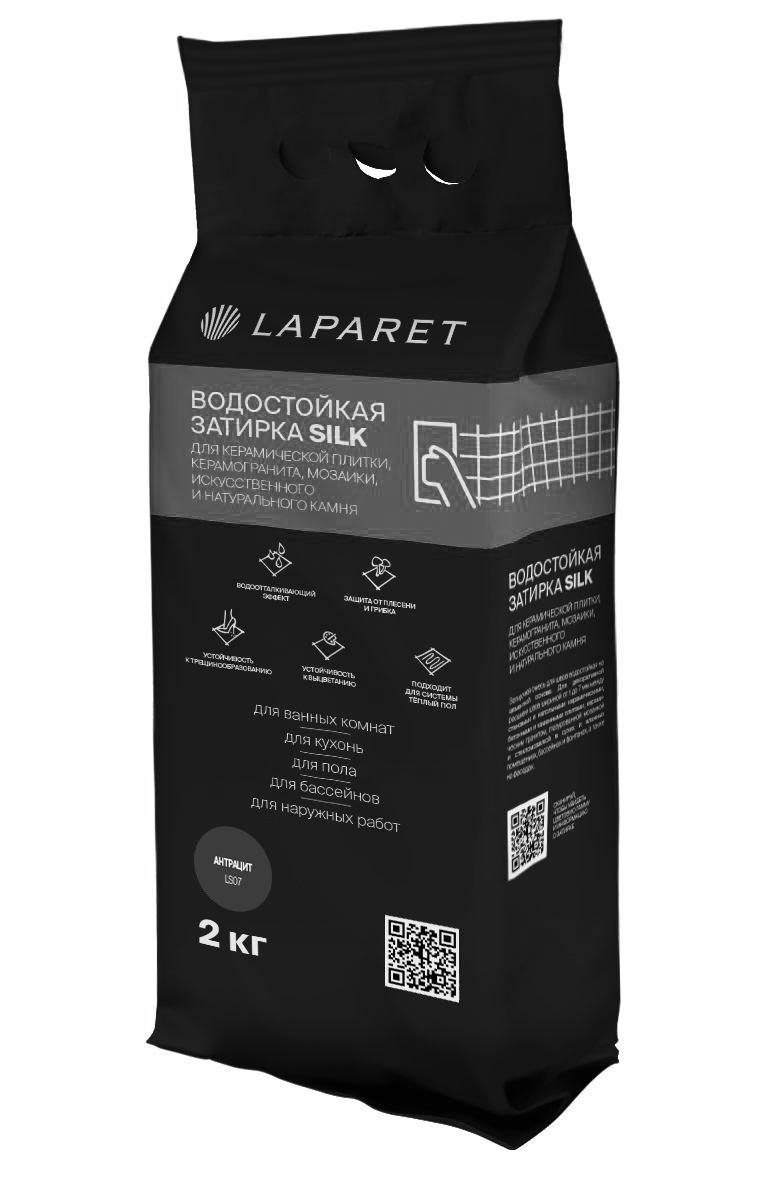 Laparet-фуга Силк/Silk, антрацит водостойкая (2 кг)