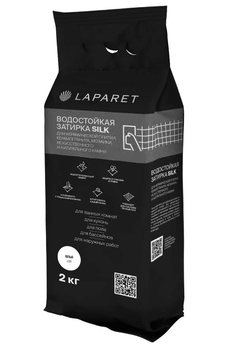 Laparet-фуга Силк/Silk, белый водостойкая (2 кг)