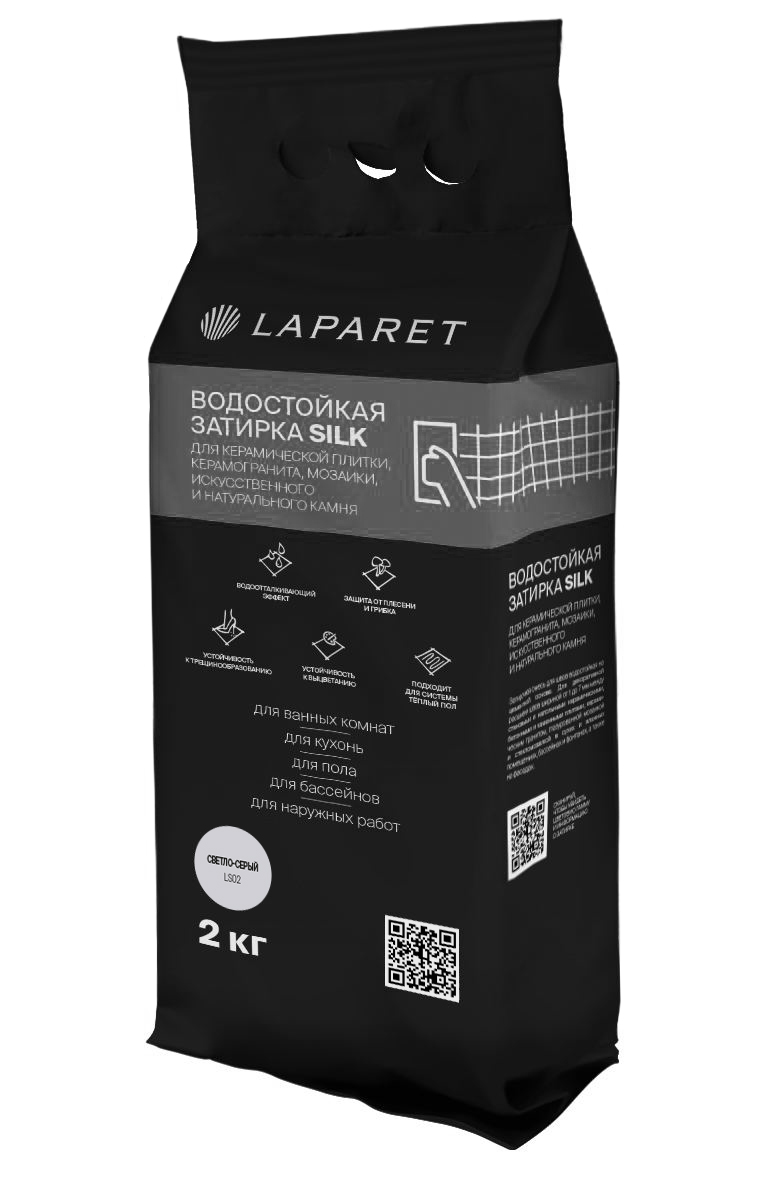 Laparet-фуга Силк/Silk, св.-серый водостойкая (2 кг)