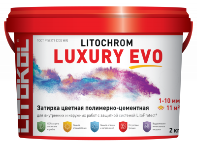 LITOCHROM LUXURY EVO LLE.225 Бежевый 2kg ведро