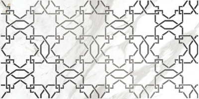 Royal Stone Вставка белая узор 16015 29,8х59,8