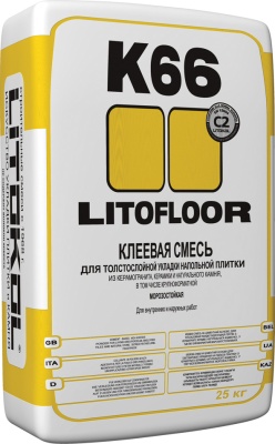 LITOFLOOR K66 EVO клеевая смесь 25kg