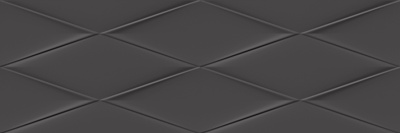 Вегас Плитка настенная рельеф черный (VGU232) 25x75