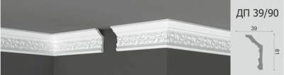 Плинтус потолочный Де-Багет Декор ДП 39/90