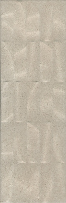 Безана Плитка настенная бежевая структура обрезной 12153R 25х75