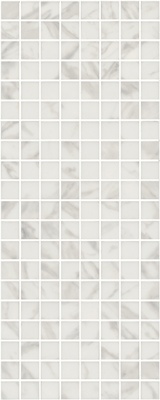 Алькала Декор белый мозаичный MM7203 20х50