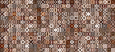 Хаммам облицовочная плитка рельеф коричневый (HAG111D) 20x44