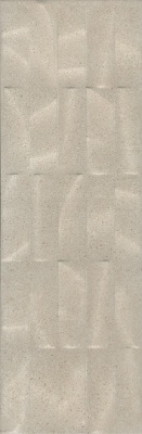 Безана Плитка настенная бежевая структура обрезной 12153R 25х75