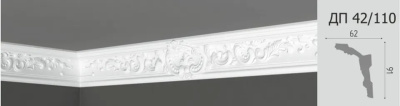 Плинтус потолочный Де-Багет Декор ДП 42/110