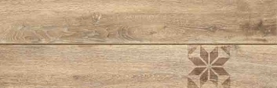 Ornamentwood глаз, керамогранит декорированный, бежевый (C-OW4M013D) 18,5x59,8