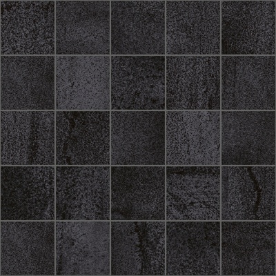 Металлика Декор мозаичный чёрный MM34034 25х25