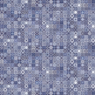 Хаммам глаз. керамогранит голубой (16105) 42x42